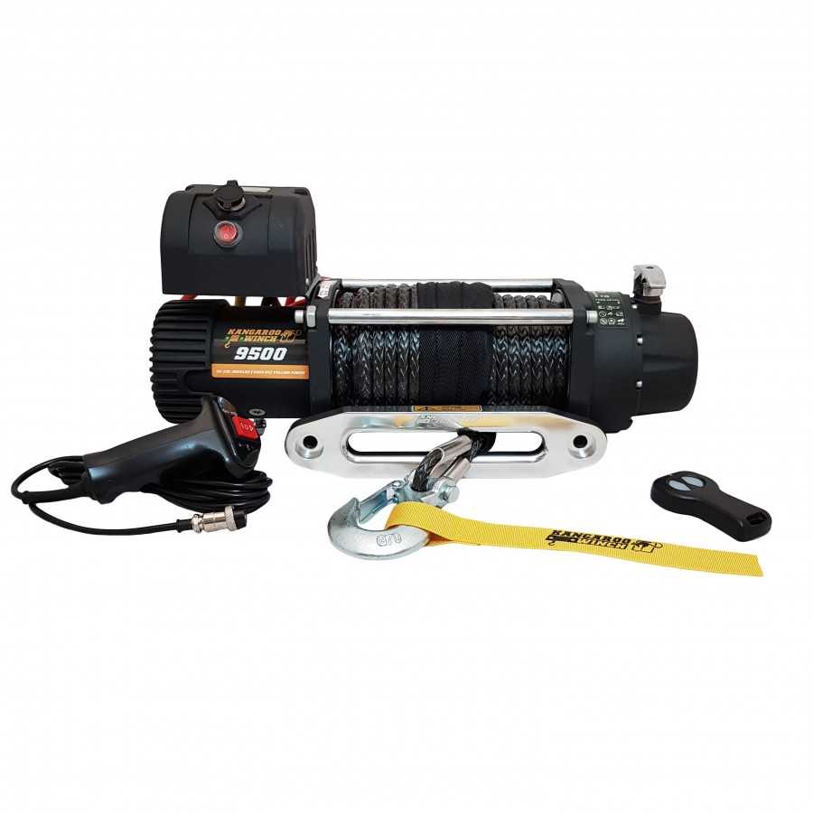 Kangaroowinch K9500 Speed 12V met synthetisch touw