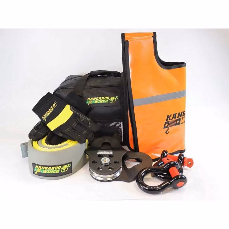 Recovery set voor 9000 tot 14000 lbs lieren met recovery gear